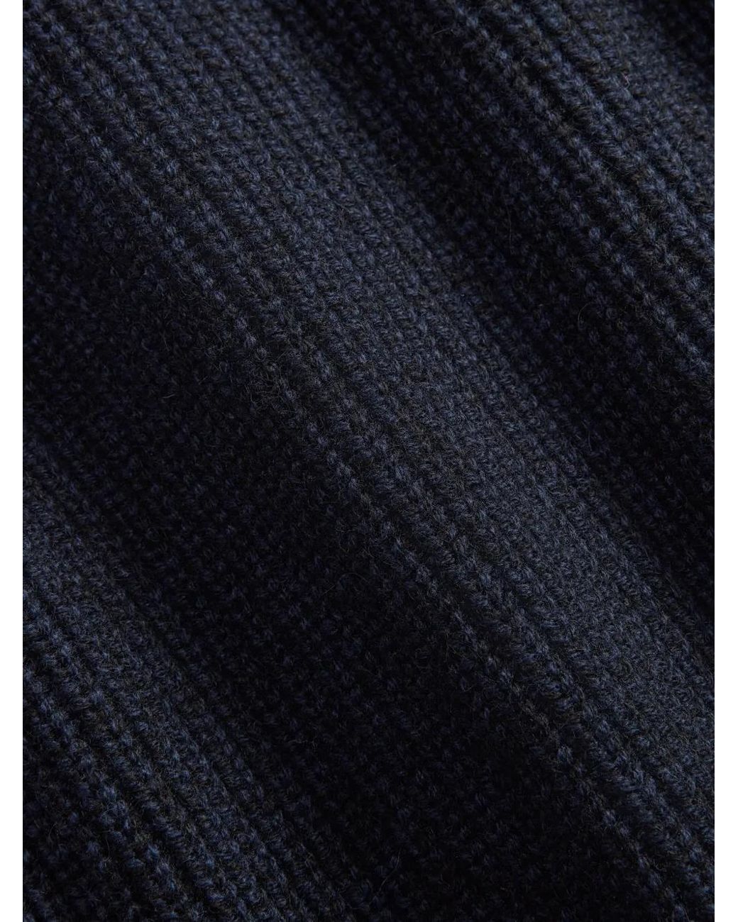 RRL Blue Shawl-Collar Buttoned Cardigan