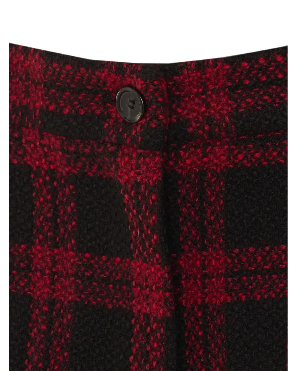 Pinko Red Bergenia Tweed Shorts