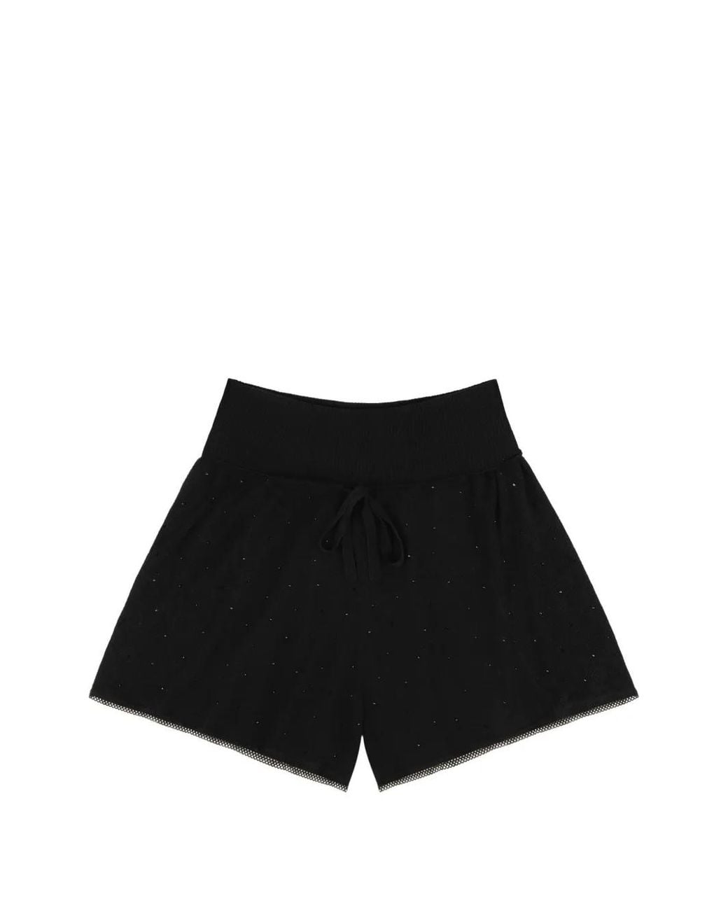 Area Black Crystal Embellishment Shorts
