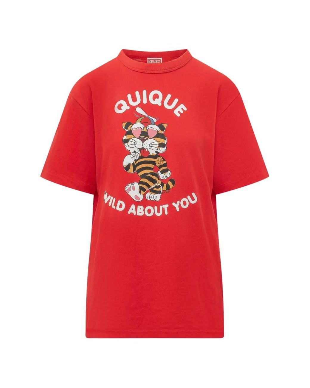 KENZO Red Crew Neck T-Shirt for men