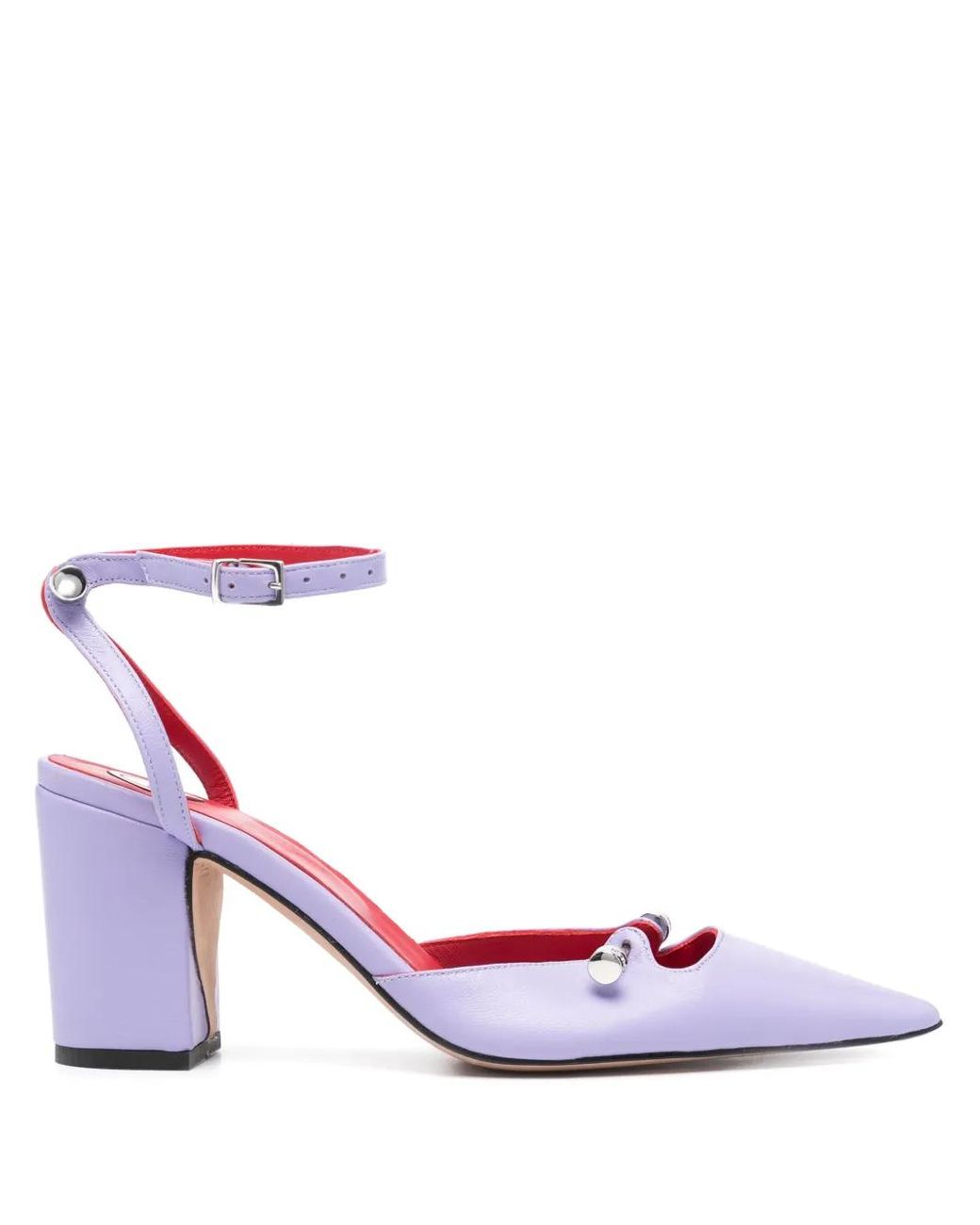 HARDOT Pink 80Mm Leather Pumps