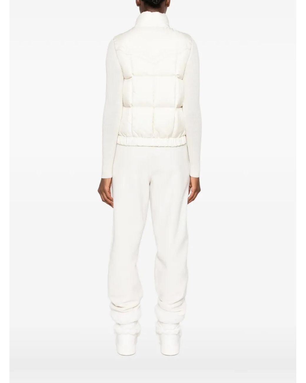 Moncler White Doucy Quilted Gilet