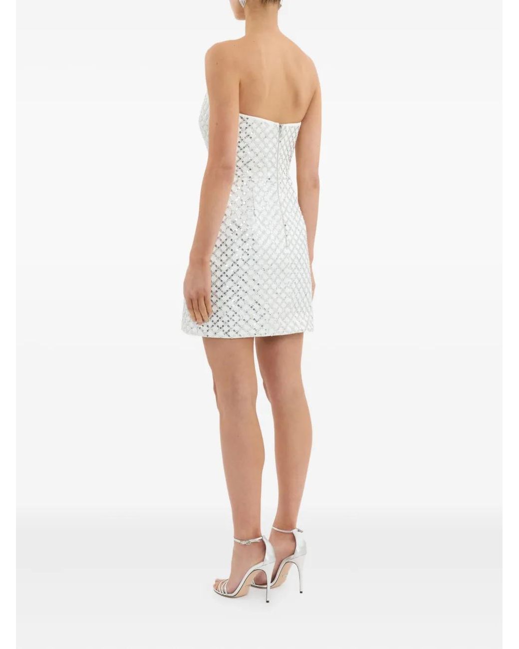 Rebecca Vallance Alix Mini Dress in White | Lyst