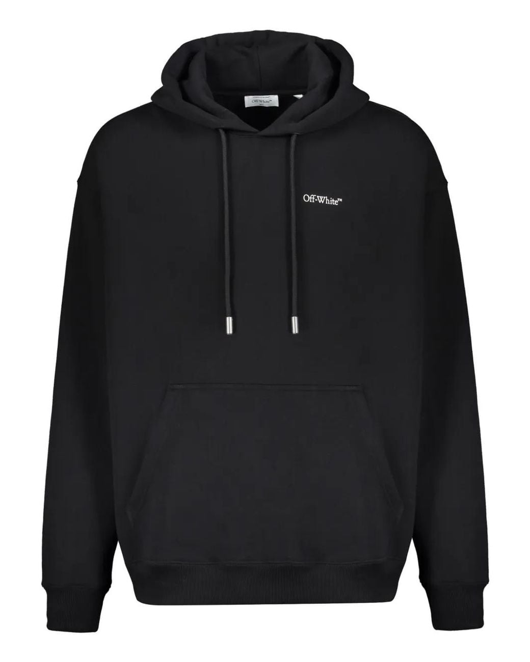 Off-White c/o Virgil Abloh Black Arrow Motif Drawstring Hoodie for men