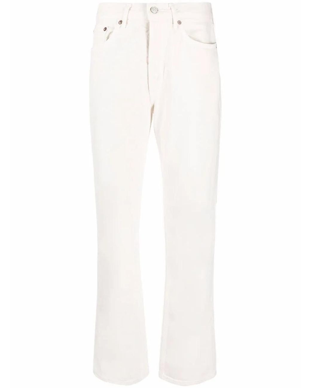 Agolde Straight Jeans in het White
