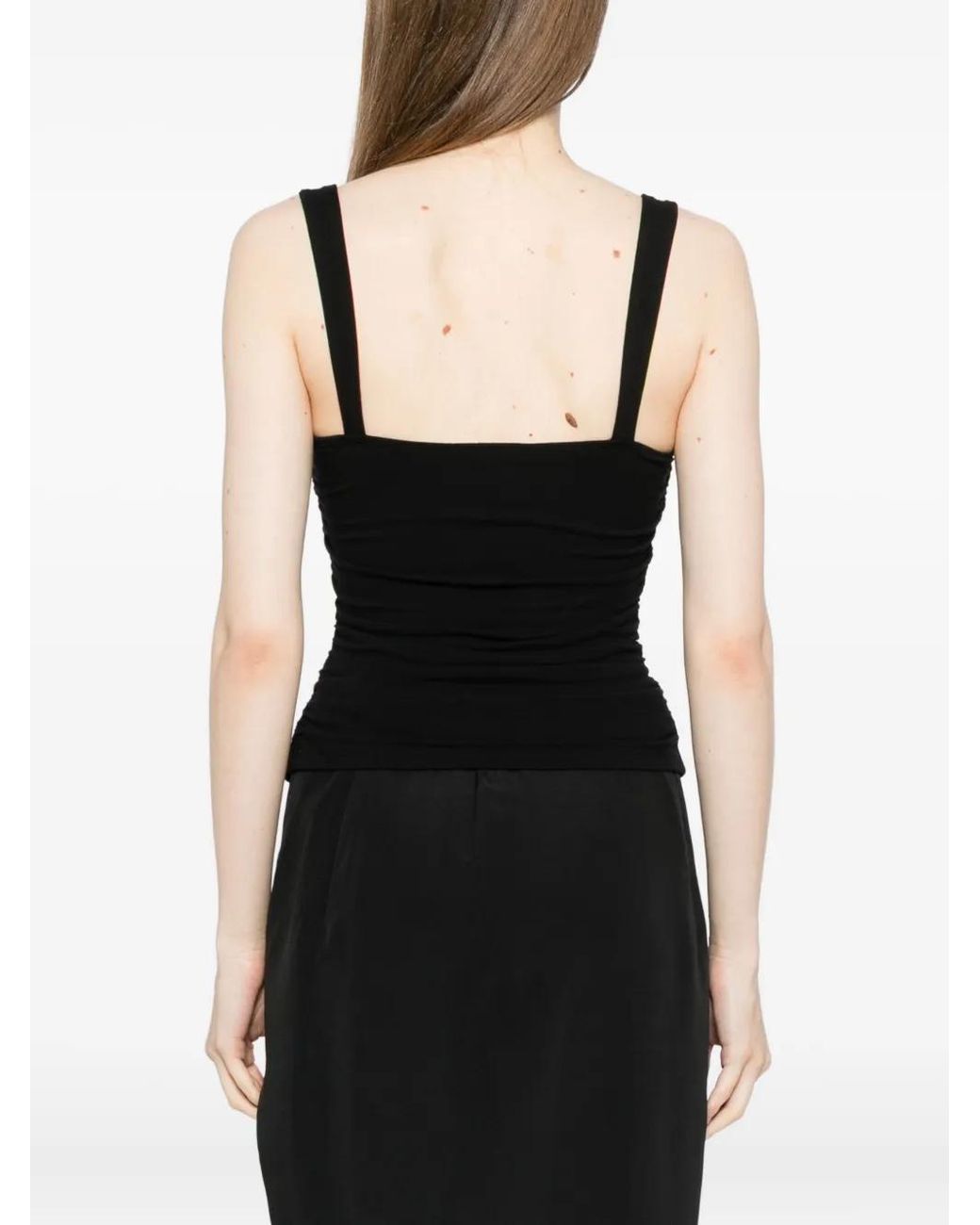 Reformation Black Trish Top
