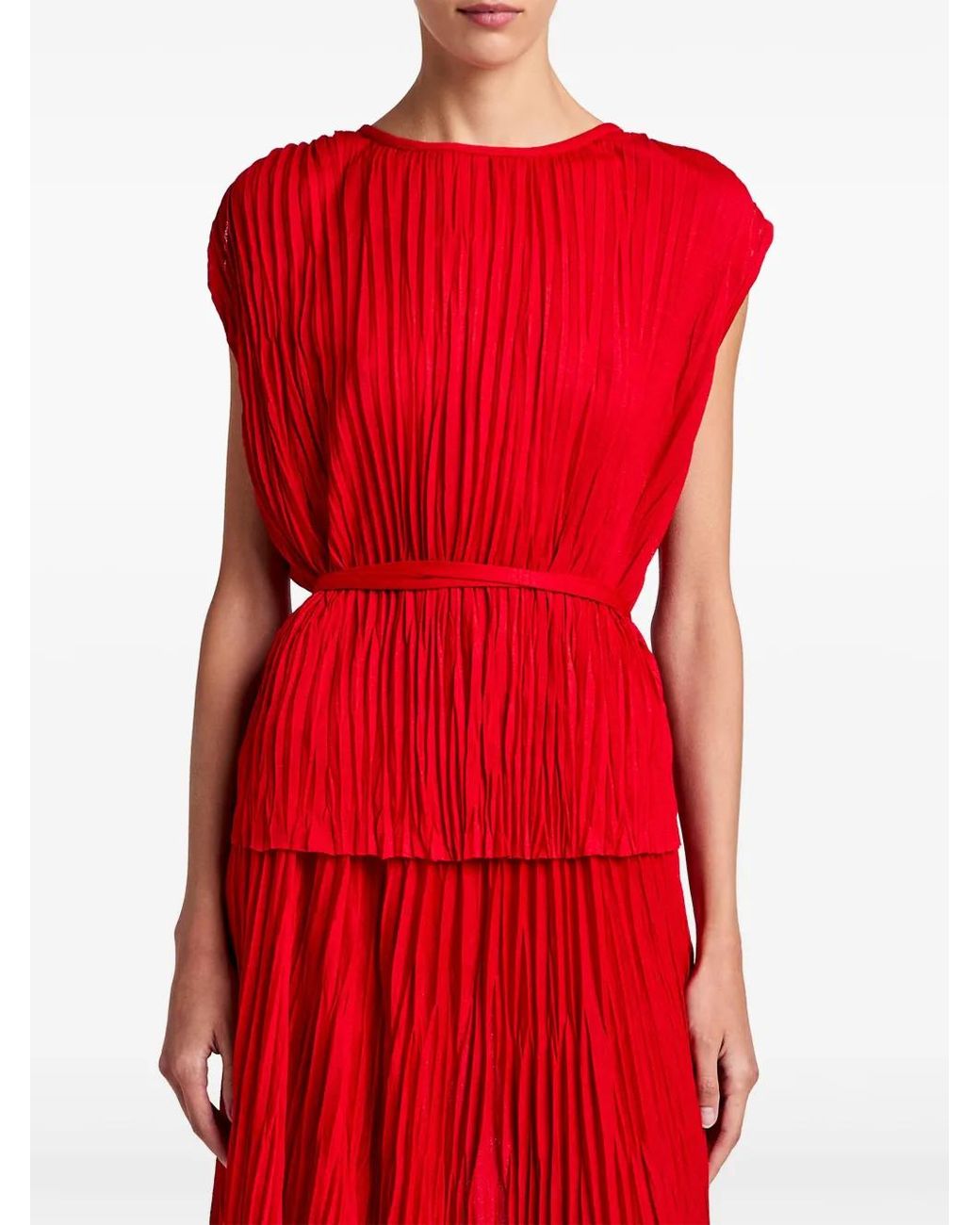 Proenza Schouler Red Lyra Top