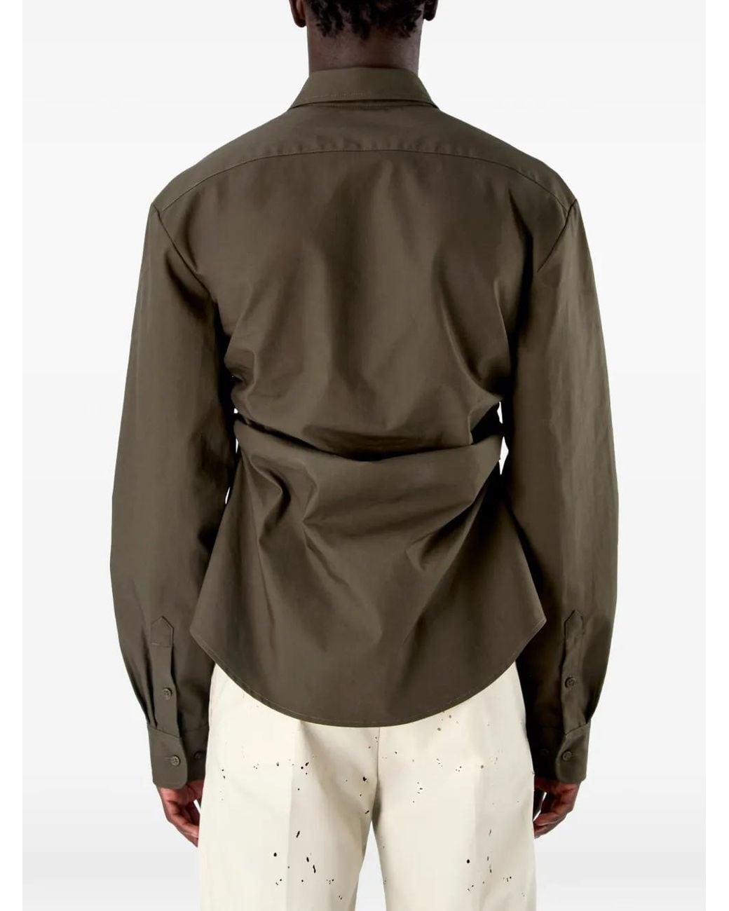 CAMPERLAB Brown Gathered Shirt