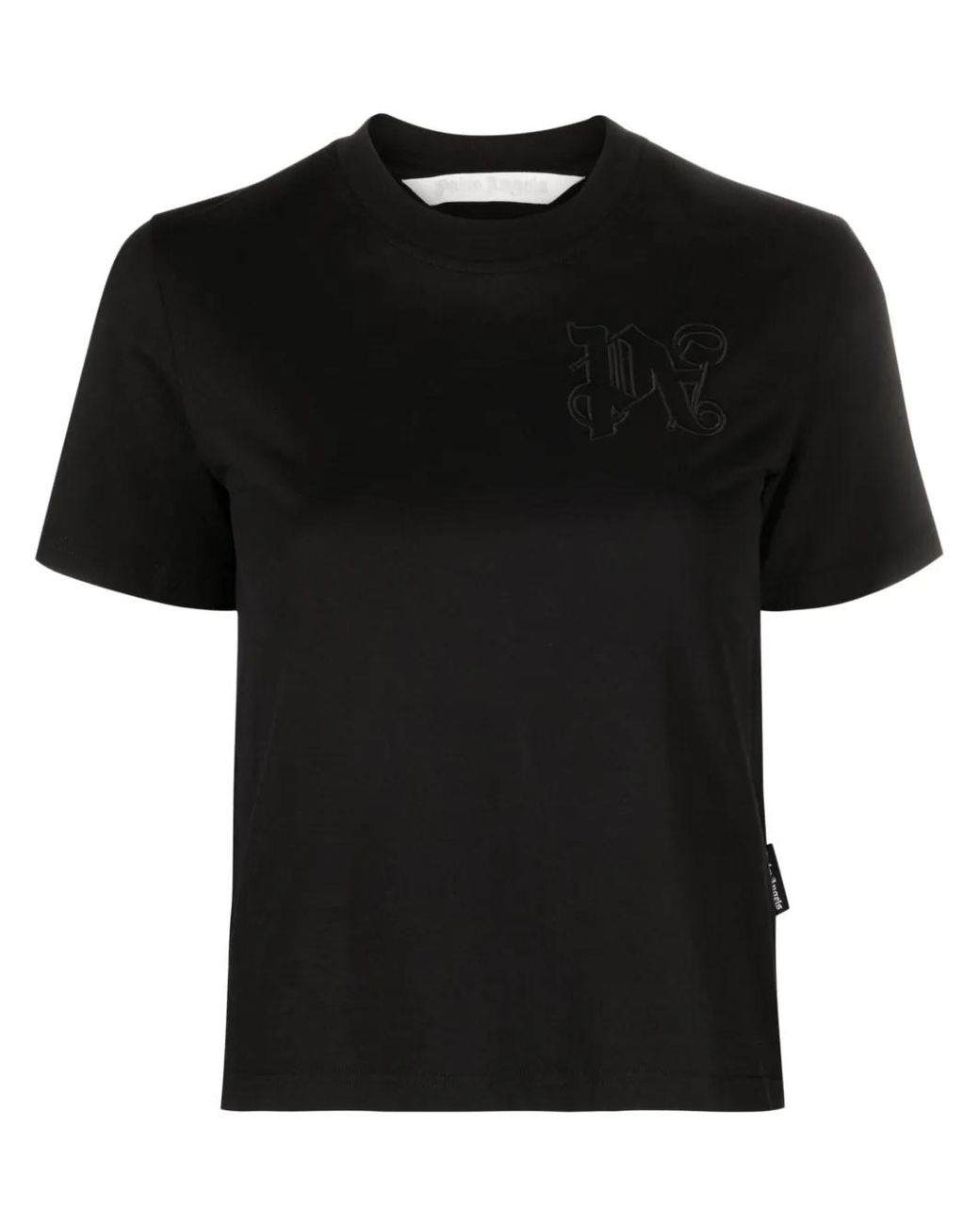 Palm Angels Black Logo Cotton T-Shirt