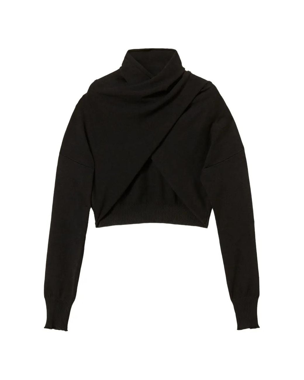 Twinset Black Dual-Use Knit Shrug
