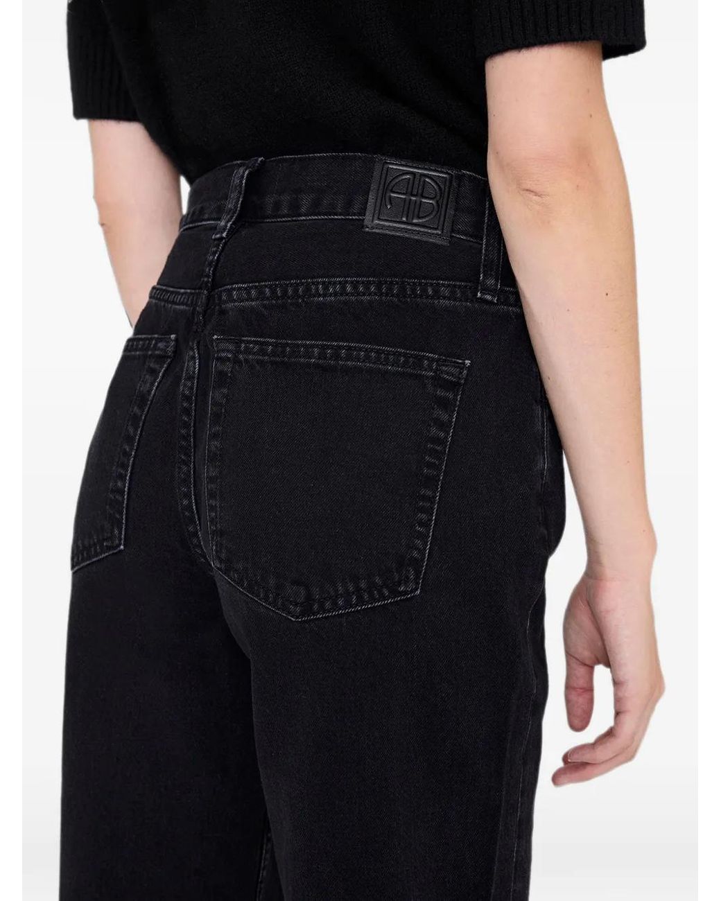 Anine Bing Black Roy Jeans 31"