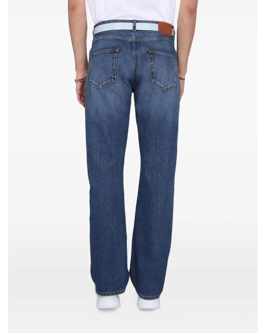 McQueen Blue Five-Pocket Jeans for men