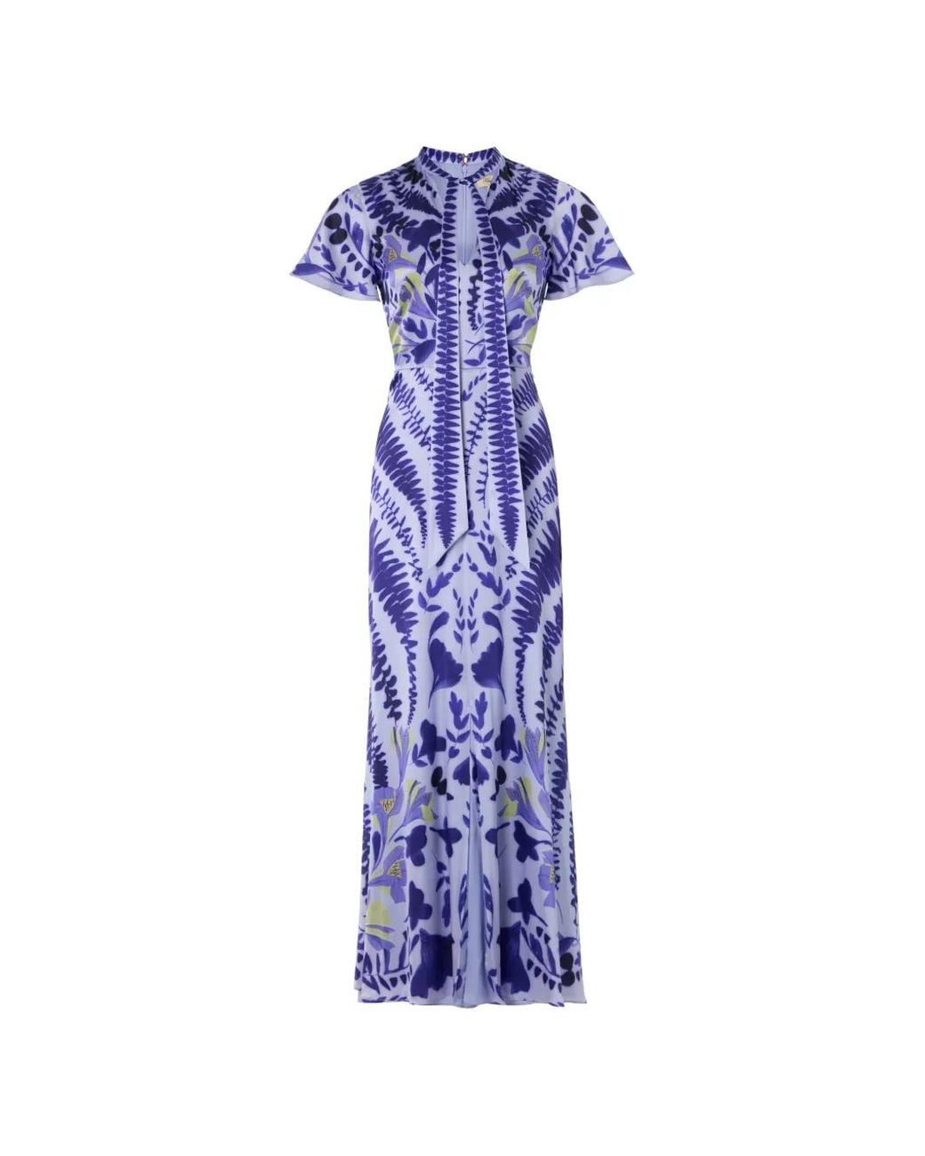 Temperley London Blue Ivy Silk Dress