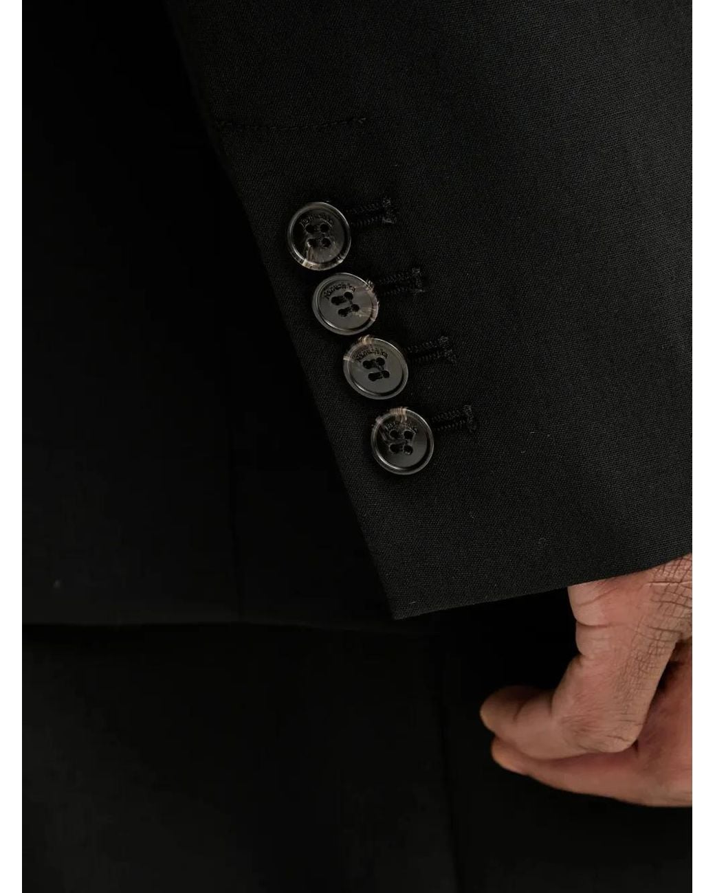 Nanushka Black Double-Breasted Patch-Pocket Blazer for men