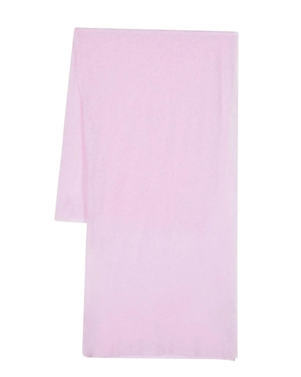 Botto Giuseppe Pink Fine-Knit Cashmere Scarf