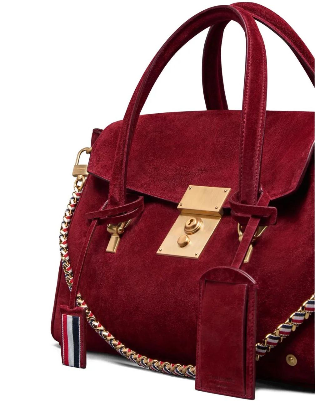 Thom Browne Red Bolton Bag