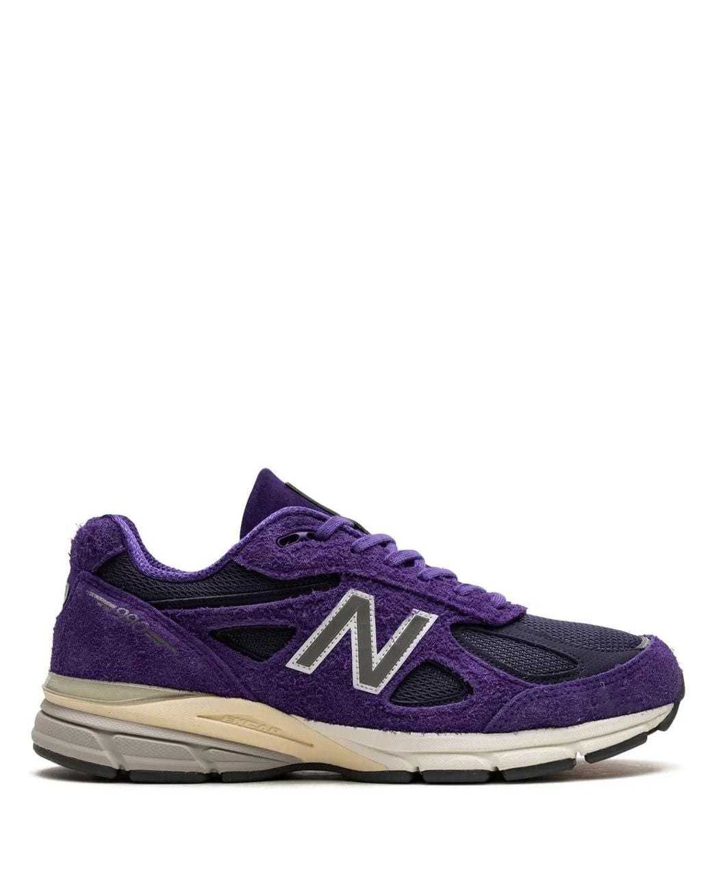 New Balance Purple 990V4 Suede Sneakers
