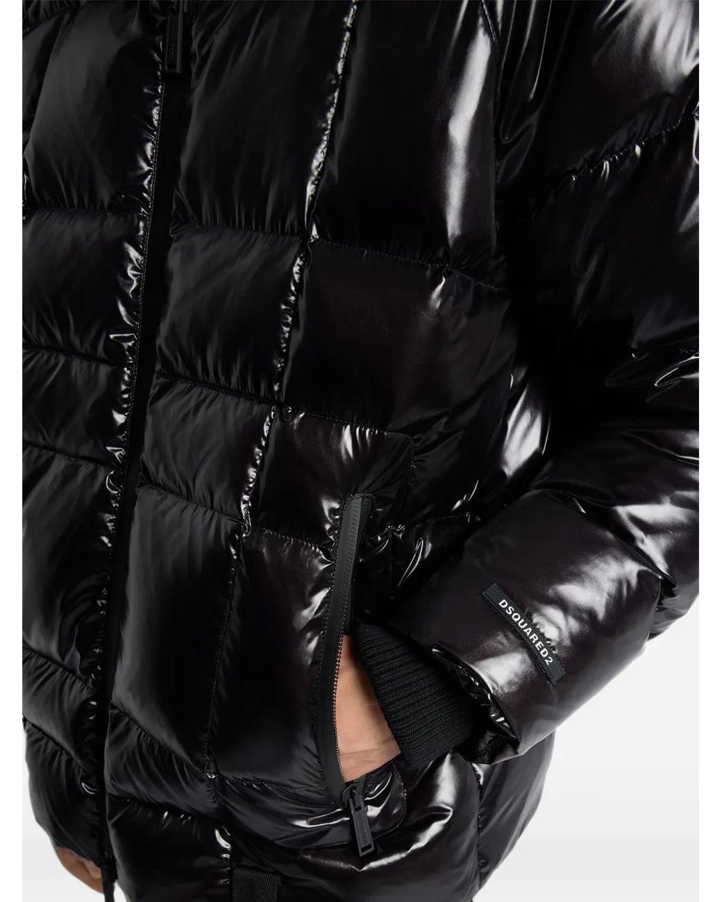 DSquared² '3 D Down Jacket' Down Jacket in het Black voor heren