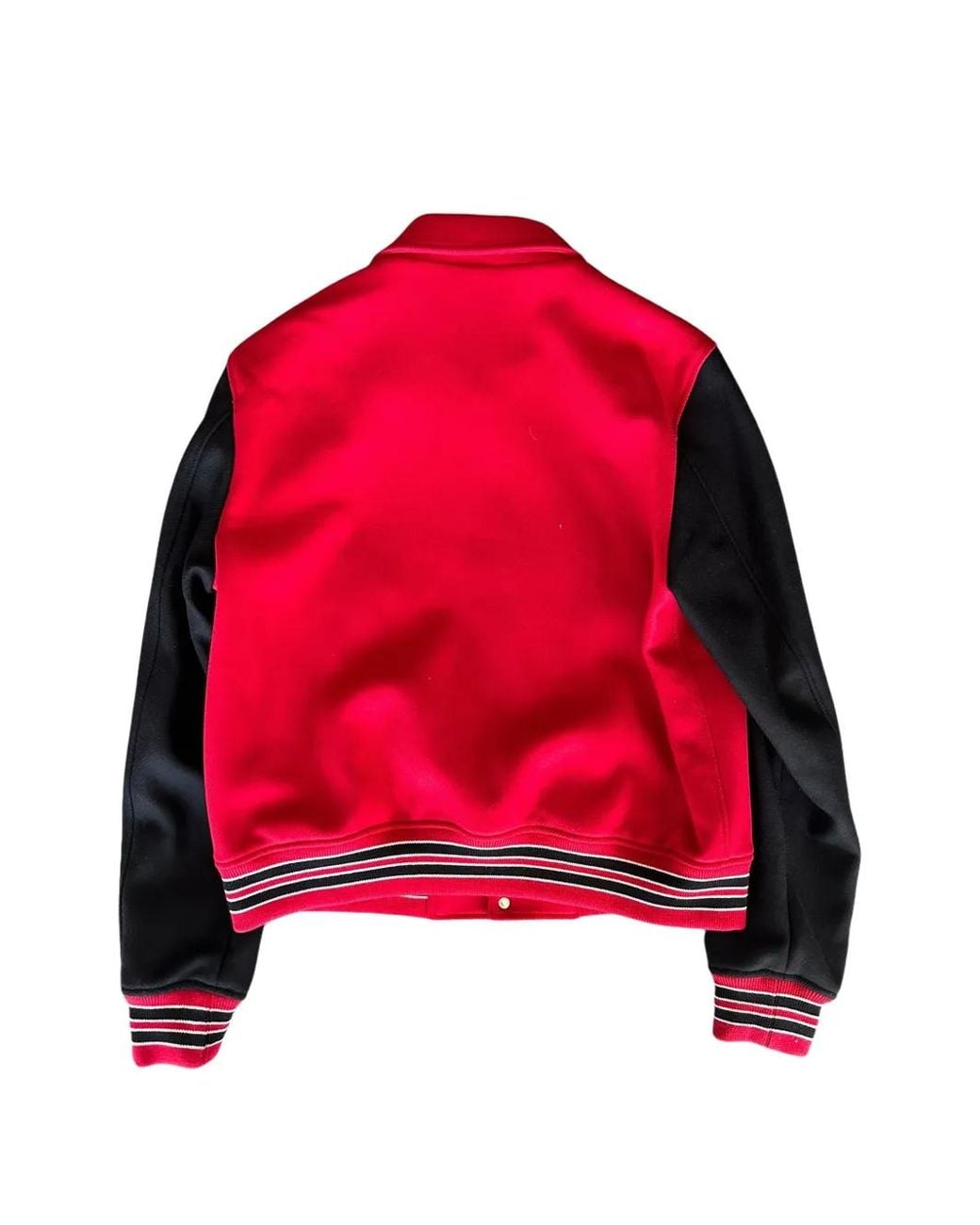 Amiri Red Chicago Bones Varsity Jacket for men