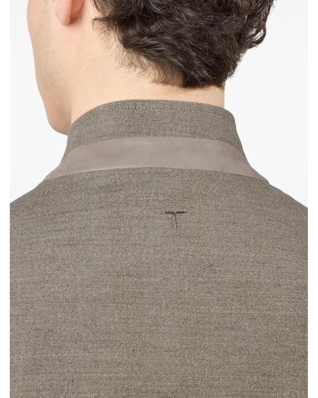 Tod's Gray Linen Blend Jacket for men