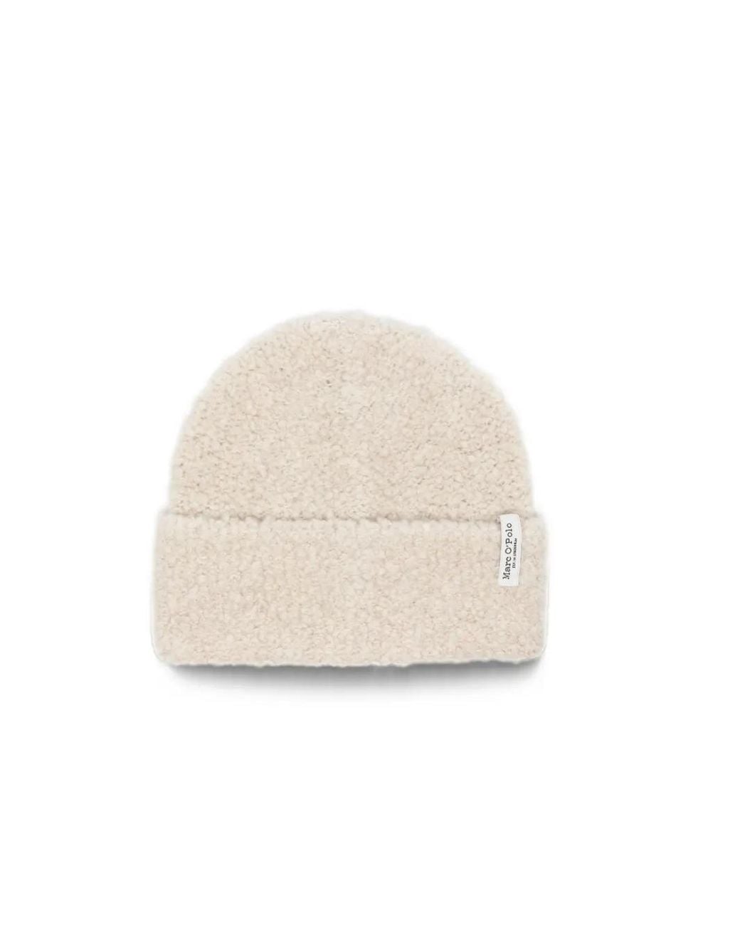 Marc O' Polo Natural Bouclé-Knit Beanie Hat