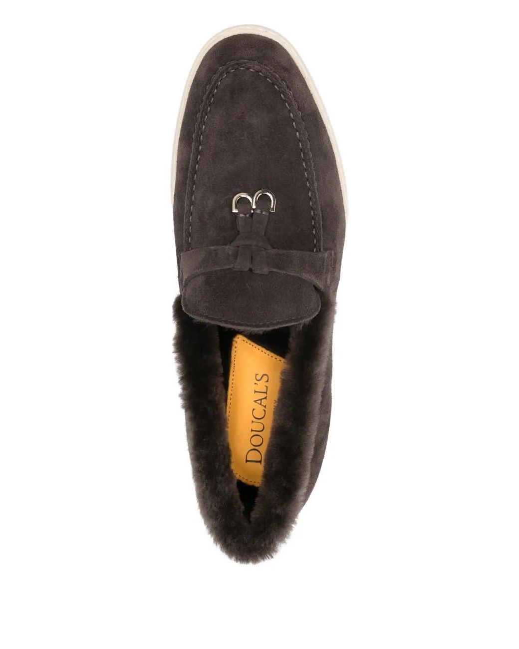 Doucal's Brown Leather Loafers