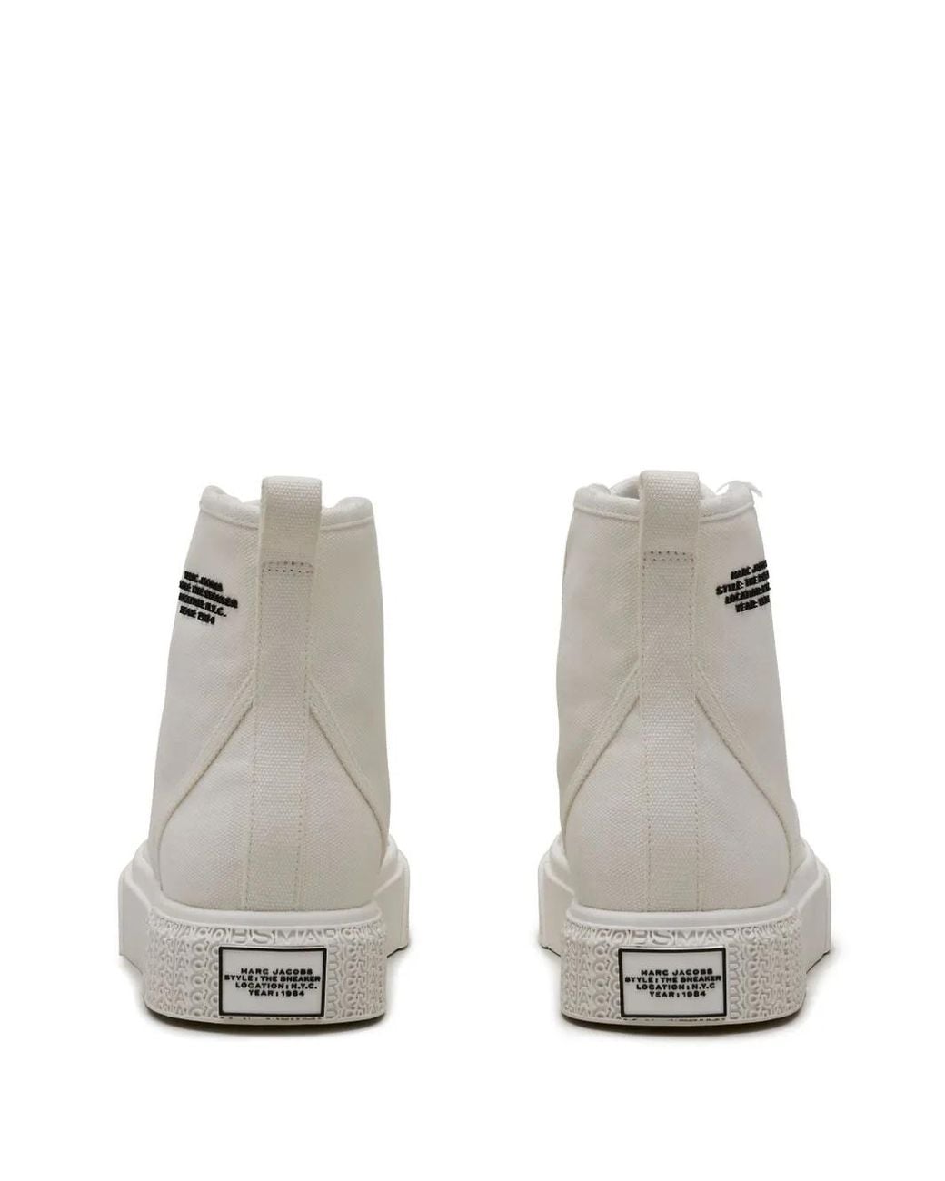 Marc Jacobs Gray The Canvas High-Top Sneakers