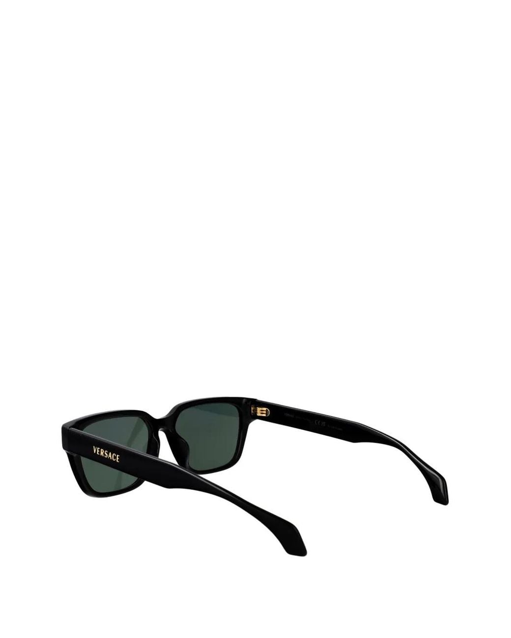 Versace Black Medusa Rectangle-Frame Sunglasses for men