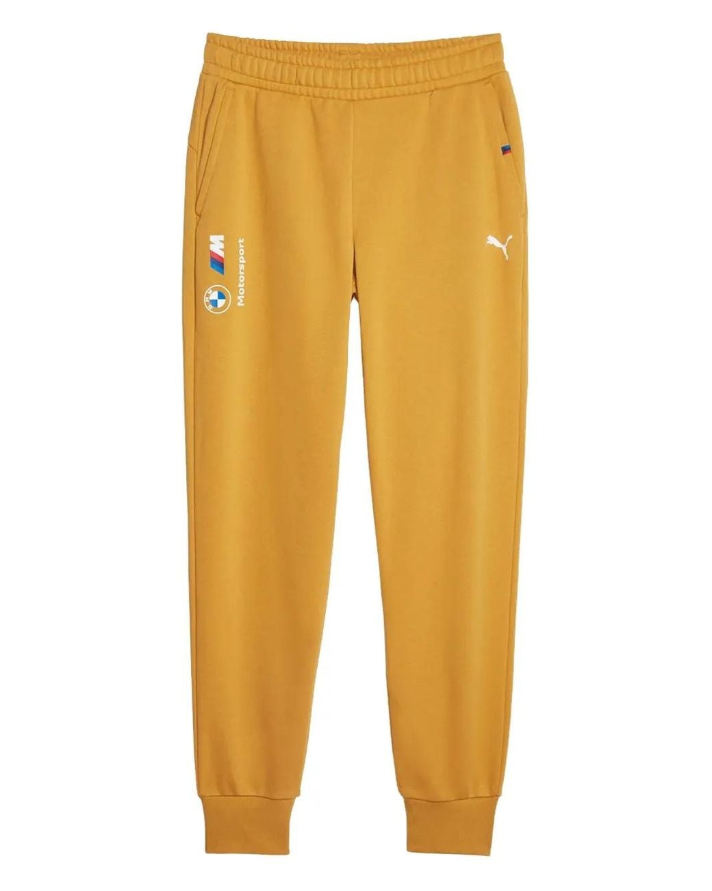 PUMA Yellow X Bmw Motorsport Logo-Print Track Pants for men