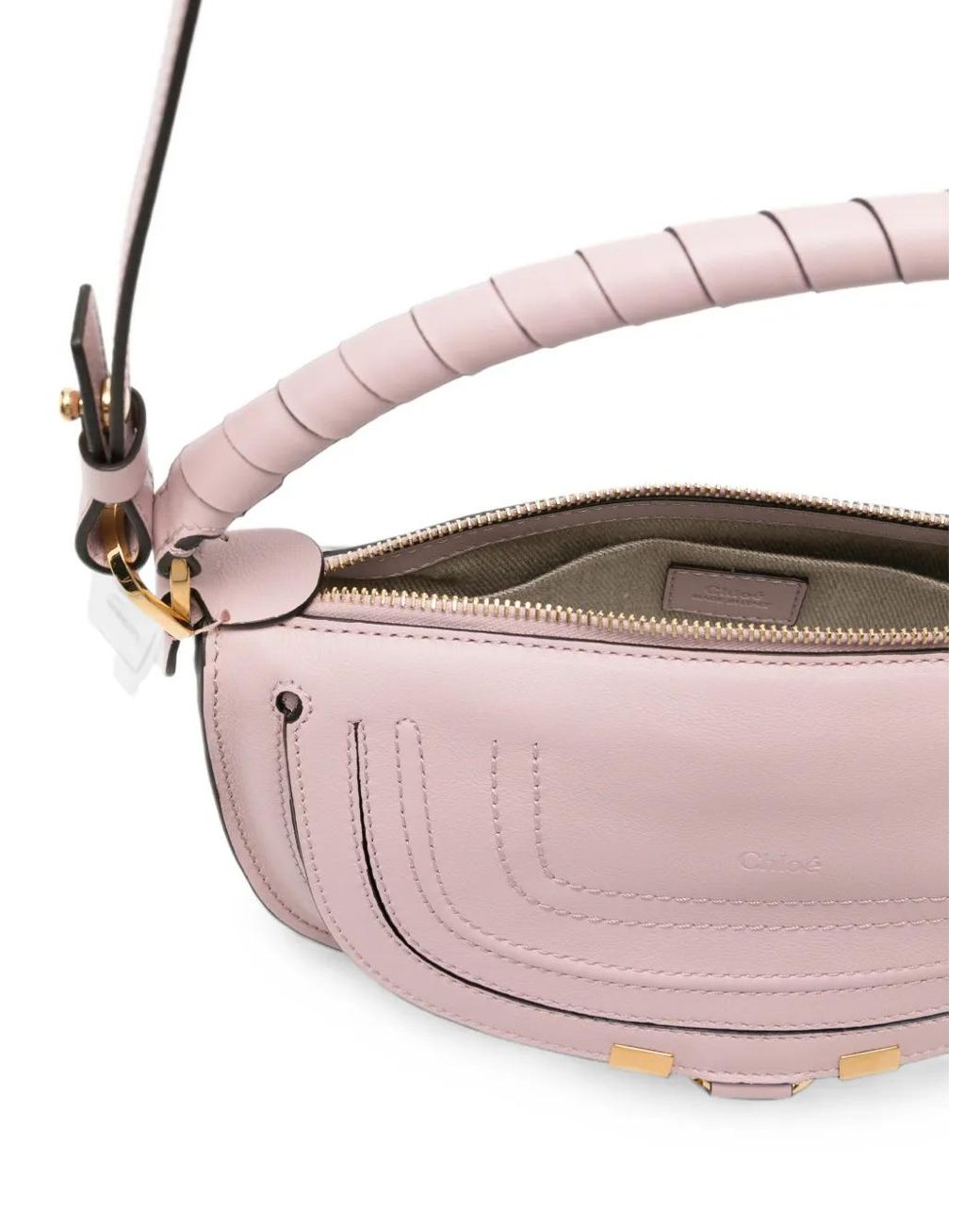 Chloé Brown Mini Marcie Leather Tote Bag