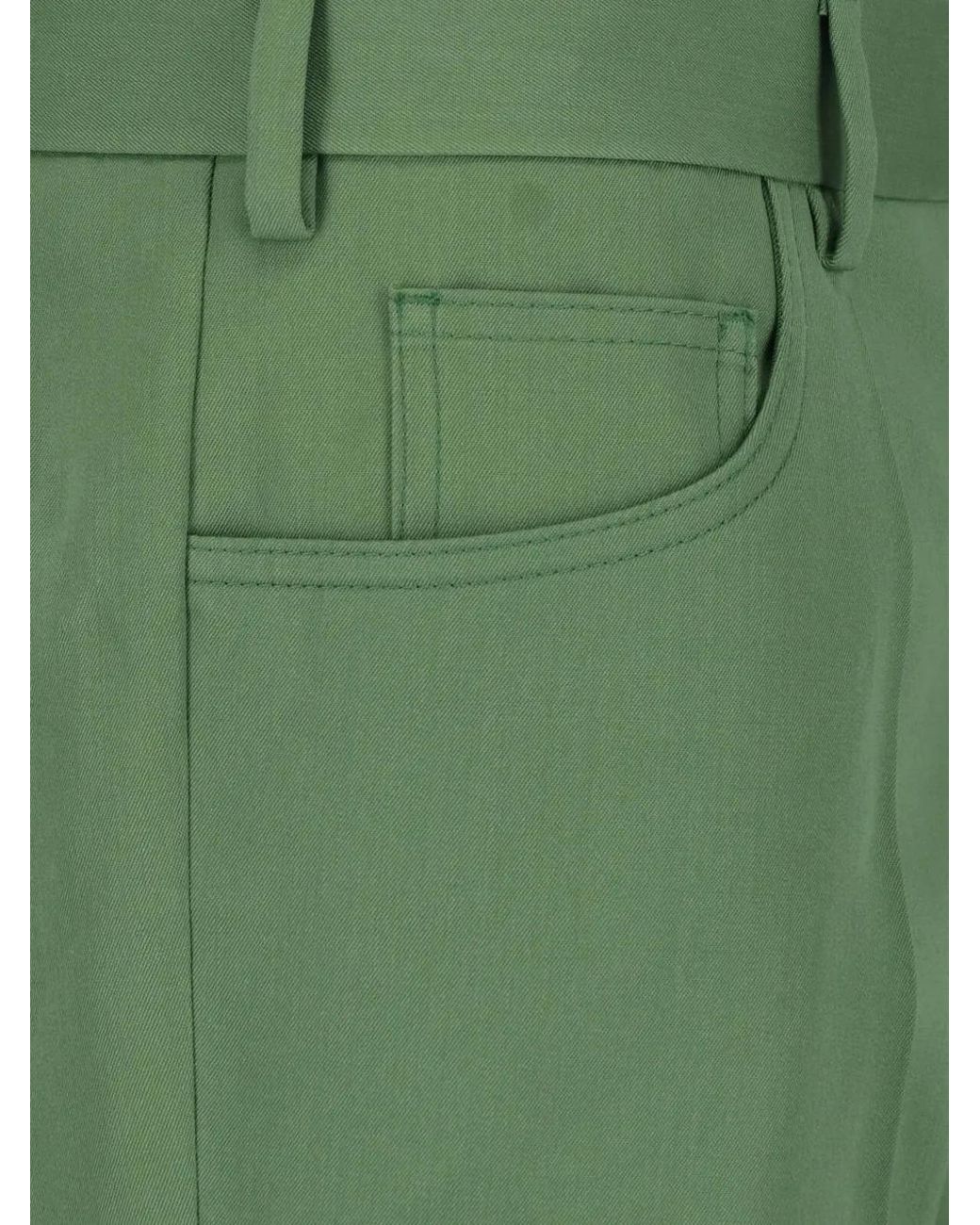Marni Green Batavia Wool Pants