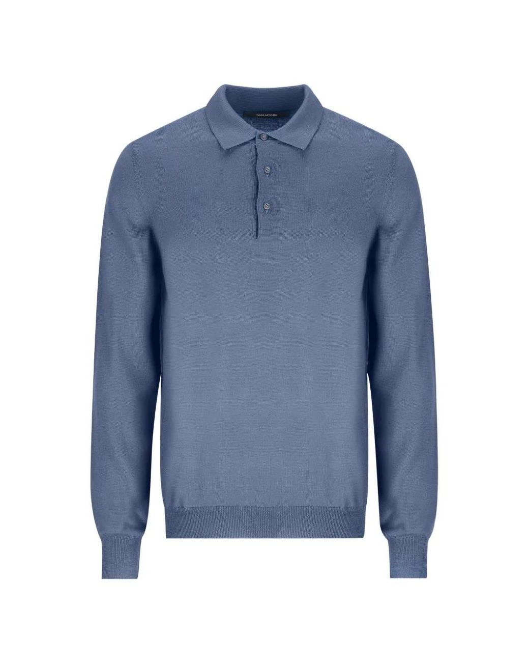 Tagliatore Blue Palmer Fine-Knit Sweater for men