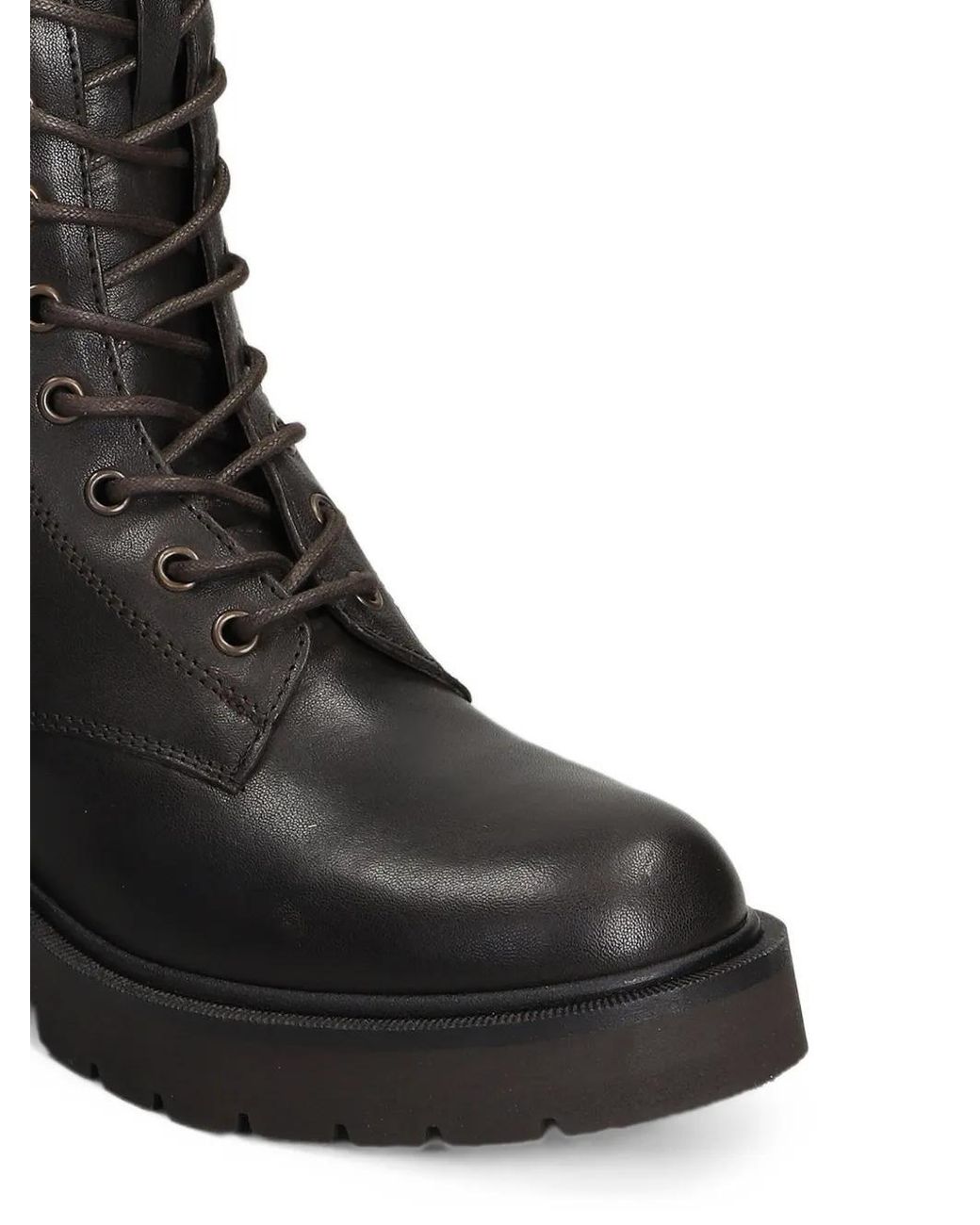 Julie Dee Black Lace-Up Side-Zip Boots
