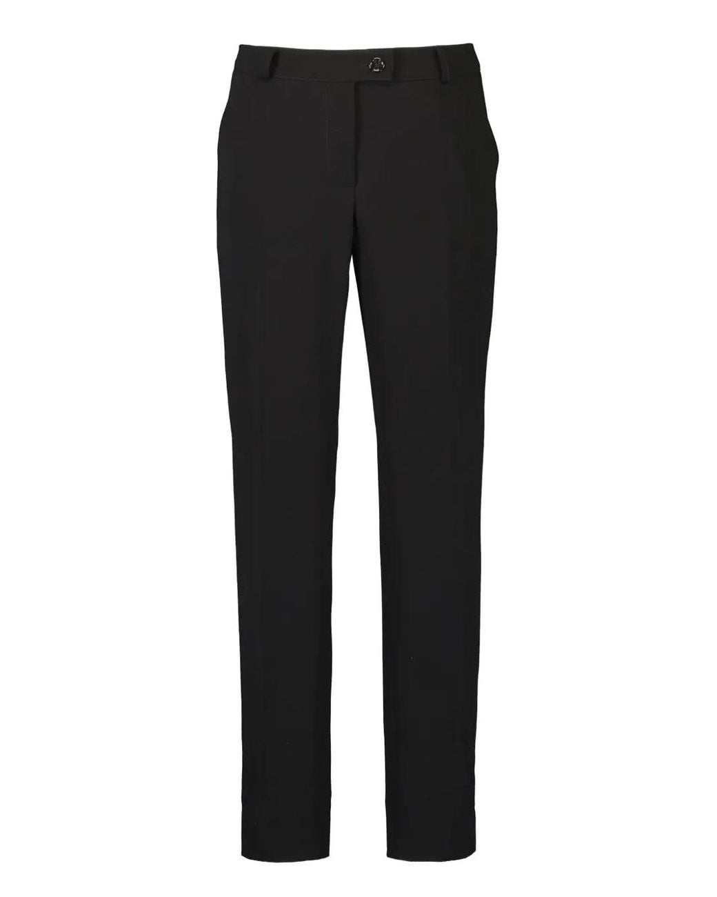 Maison Common Black Signature Straight Trousers