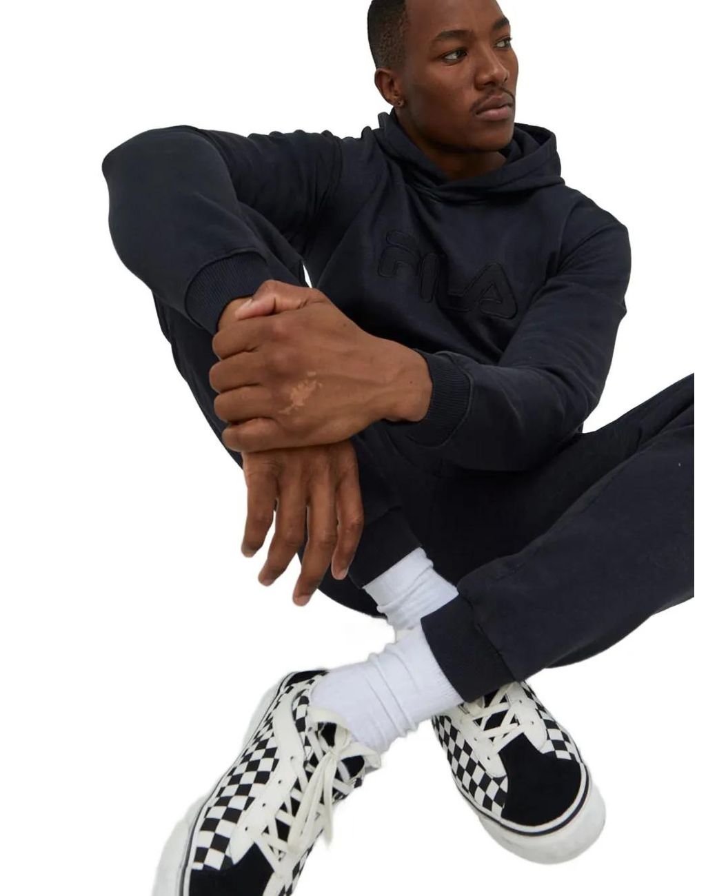 Fila Blue Bischkek Logo Hoodie for men