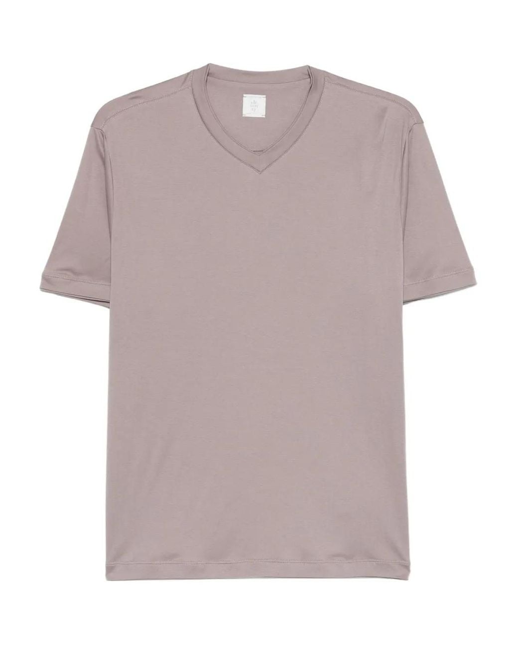 Eleventy Pink T-Shirt À Col V for men