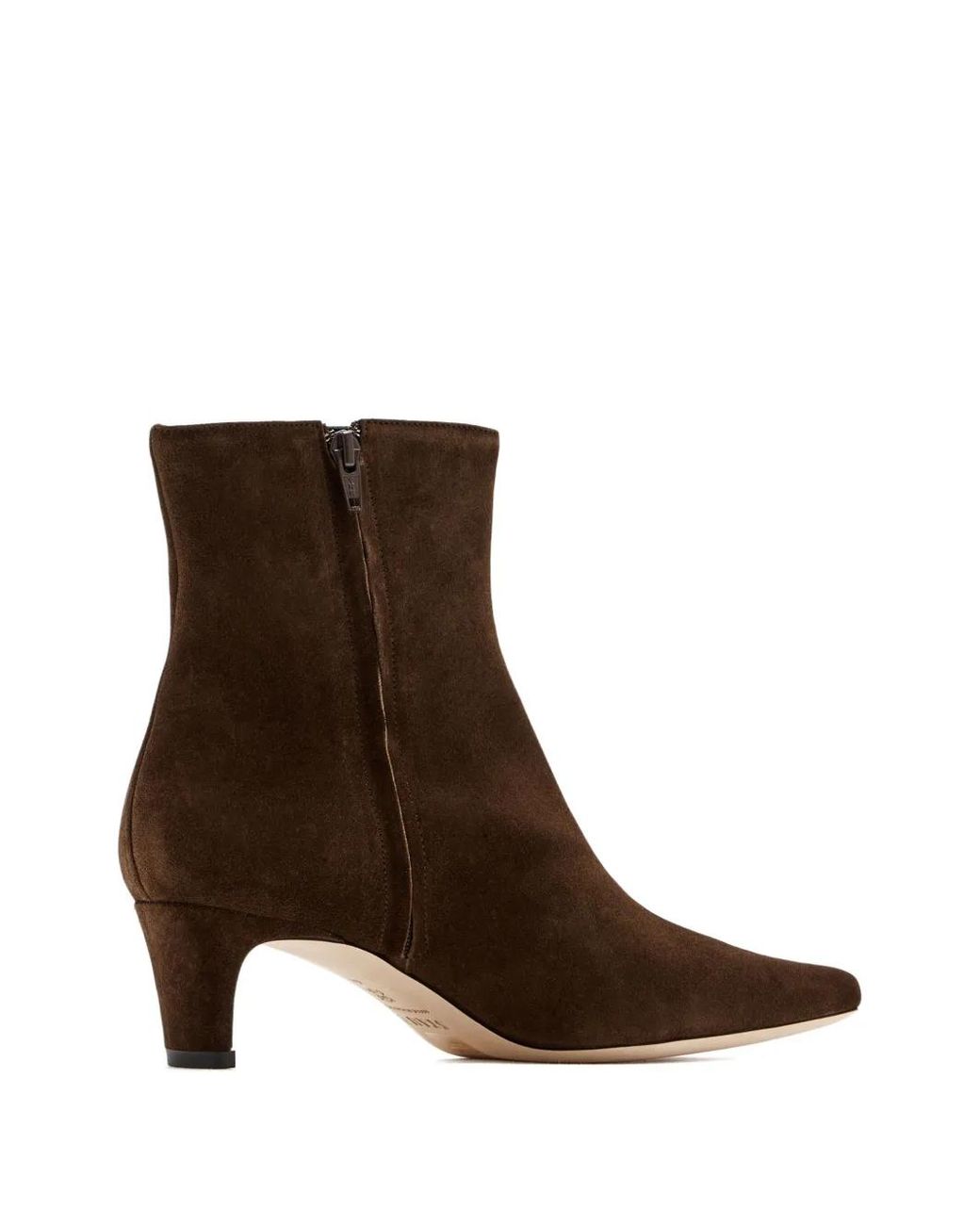 Staud Brown Bottines 55 Mm À Bout Pointu Wally