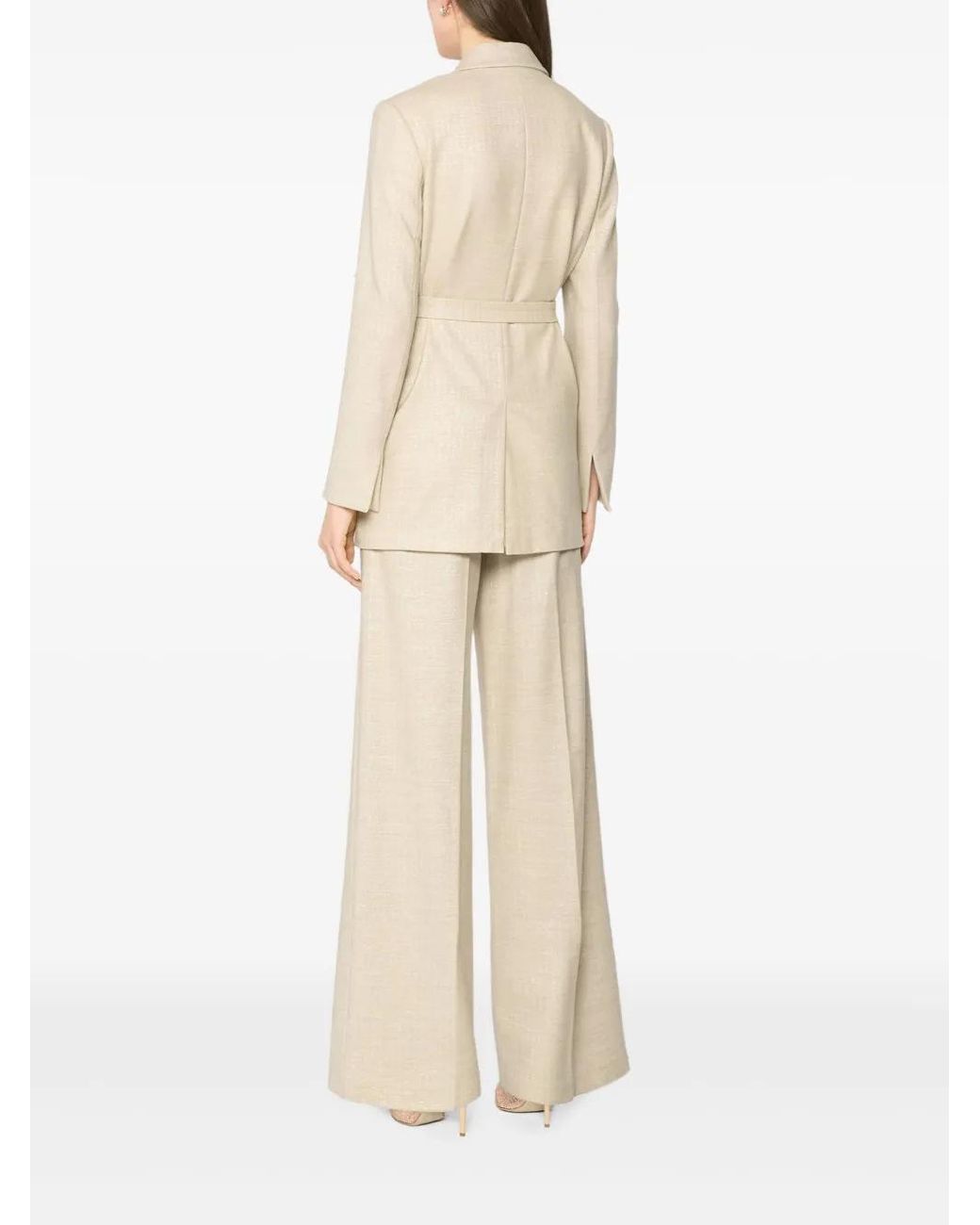 Genny Natural Belted Blazer