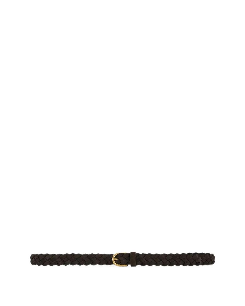 Lardini White Braided Leather Belt for men