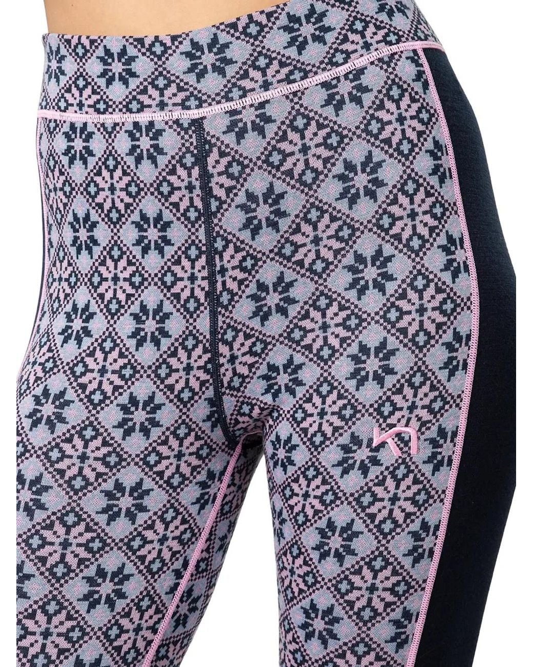 Kari Traa Blue Rose Fair Isle-Patterned Layer Pants