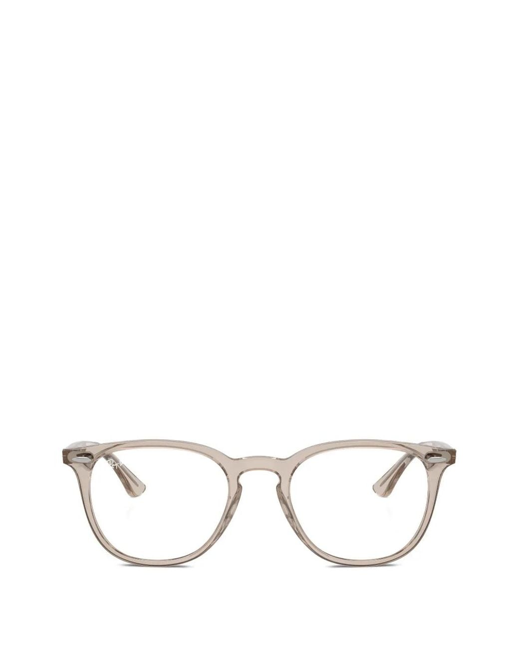 Ray-Ban Natural Round-Frame Glasses