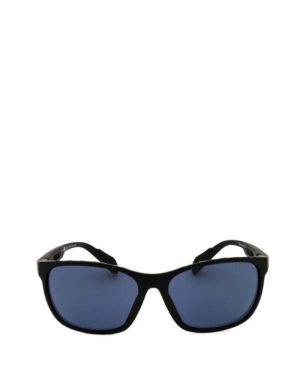 Adidas Blue Square-Frame Sunglasses for men