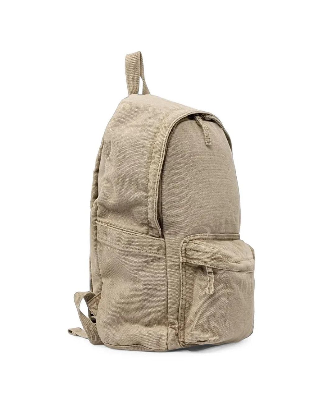 Levi's Natural Remi Logo-Patch Canvas Backpack