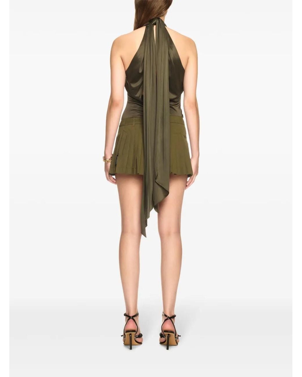 Off-White c/o Virgil Abloh Green Savana Mini Skirt