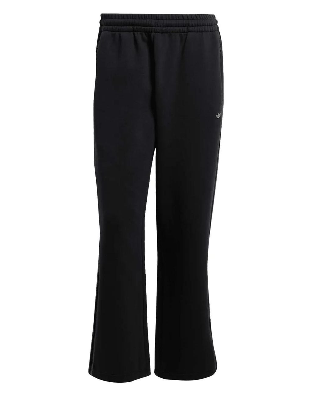 Adidas Black Premium 3-Stripe Sweatpants for men