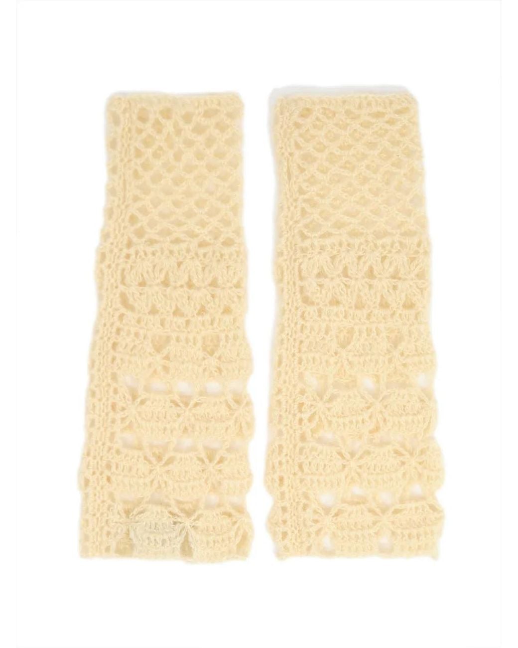 Bimba Y Lola Natural Light Mohair Gloves