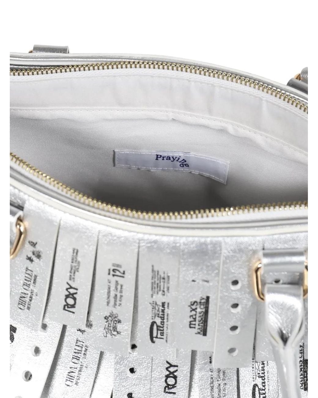 PRAYING White Wristband-Tassel Tote Bag