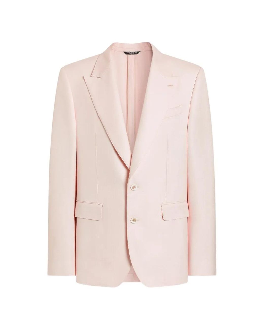 Dolce & Gabbana Pink Sicilia Light Single-Breasted Jacket for men