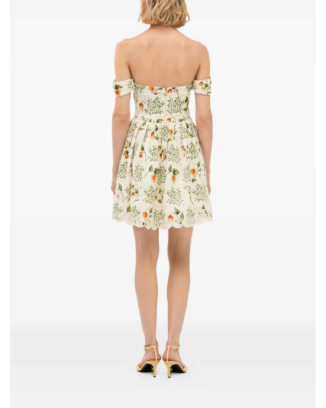 Agua Bendita White Poesia Uchuva Dress