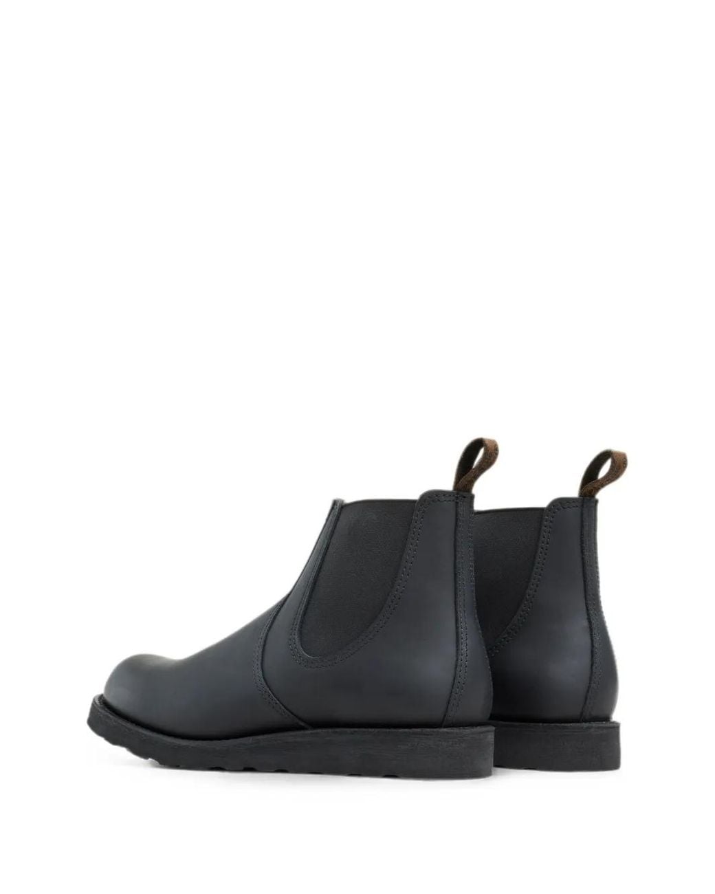 Red Wing Black Classic Chelsea Leather Boots for men